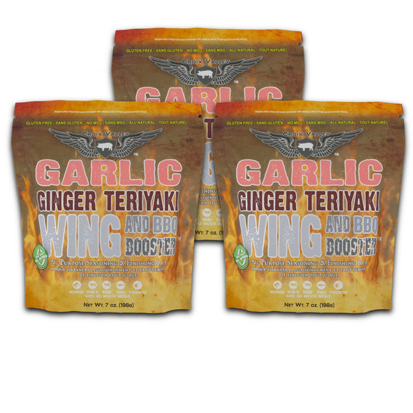 Croix Valley Garlic Ginger Teriyaki Wing and BBQ Booster