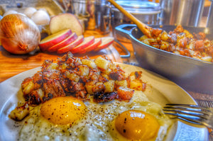 Cast Iron Potato and Brisket Hash
