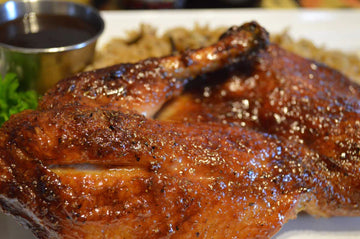 Chipotle Smoked Duck with Rhubarbecue Sauce