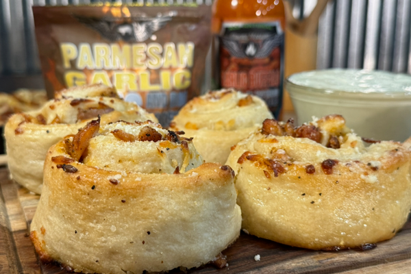 Buffalo Chicken Garlic Rolls
