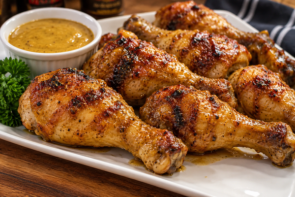 Honey Mustard Grilled Chicken with Carolina Gold BBQ Sauce