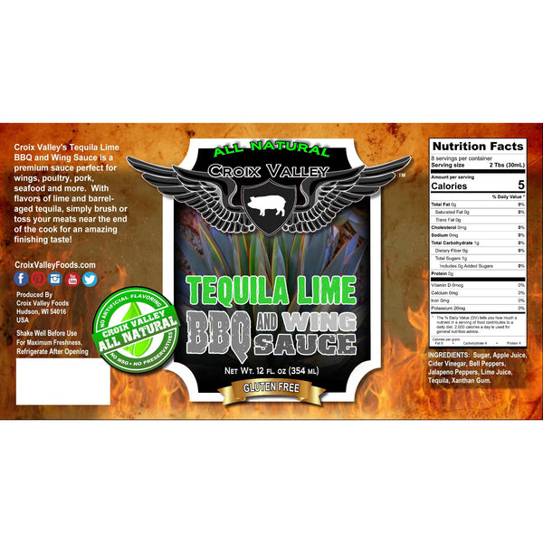 Croix Valley Tequila Lime BBQ & Wing Sauce